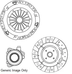 Комплект зчеплення VW Crafter 2.0TDI, 80-105kw, 11-16, CSLA/CKTB/CKTC/CSLB/CKUC/CLSC NATIONAL CK10446-23