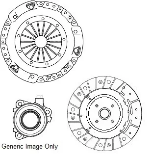 Комплект зчеплення з вижимним BOXER/JUMPER 10- (258mm) NATIONAL CK1048074