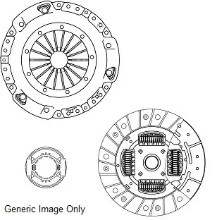Комплект зчеплення VW Caddy II 1.4i (d=190mm) заменено на 3000 951 664 NATIONAL CK9043