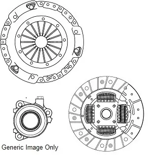 Комплект зчеплення з вижимним DUSTER (HS) 1.6 16V 10-18 (200mm) NATIONAL CK979737