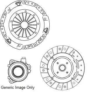Комплект зчеплення з вижимним Vectra/SIGNUM/Saab 9-3 1.9CDTI 04- (240mm23z) для мах. LUK глиб. 7mm NATIONAL CK989249