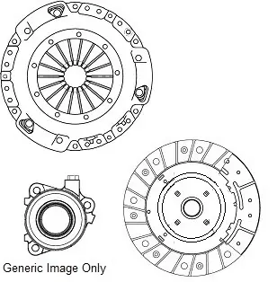 Комплект зчеплення з вижимним OPEL ASTRA H (A04) 1.3 CDTI (L48) 05-10 (215mm) NATIONAL CK996148