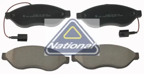 Гальмівні колодки пер. Jumper/Ducato/Boxer 06- (1.1-1.5t) NATIONAL NP2285