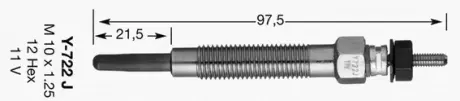 Glow plug. Свеча накаливания NGK 2686