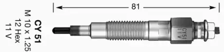 Glow plug. Свеча накаливания NGK 2696