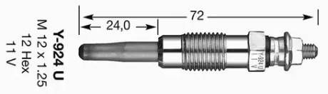 Glow plug. Свеча накаливания NGK 4950