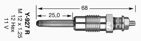 Glow plug. Свеча накаливания NGK 5171