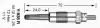 Glow plug. Свеча накаливания NGK 5267 (фото 1)