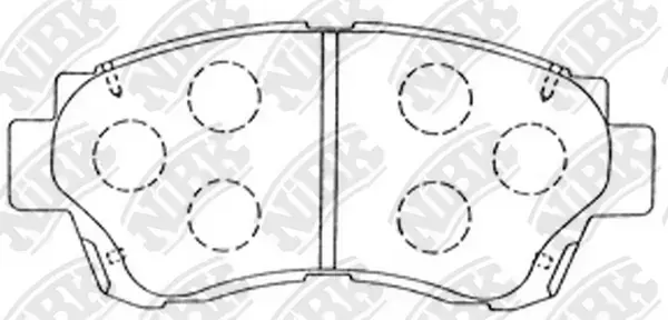Колодки торм. перед. Lexus ES300/LS400/SC300 Toyota Altezza/Camry/Celica/Mark 2/Crown/ NIBK PN1228 (фото 1)