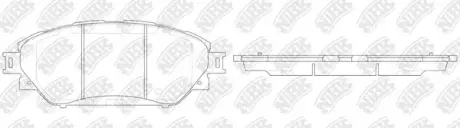 Колодки гальм. NIBK PN1803