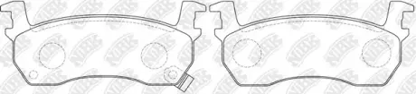 Колодки торм. перед. Nissan Micra (K10)/March (HK11) NIBK PN2131