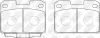 Колодки задние Mitsubishi NIBK PN3338 (фото 1)