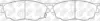 Колодки торм. перед. Mazda 626 98->/Capella/Premacy NIBK PN5418 (фото 1)