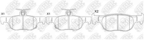 Колодки гальм. NIBK PN5822
