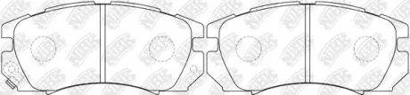 Колодки тормозные передние Subaru Impreza, Legasy NIBK PN7247