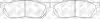 Колодки торм. перед. Honda Civic 05->/Fit/Jazz/Partner/Logo/CR-X/ NIBK PN8263 (фото 1)