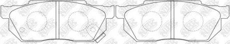 Колодки торм. перед. Honda Civic 05->/Fit/Jazz/Partner/Logo/CR-X/ NIBK PN8263