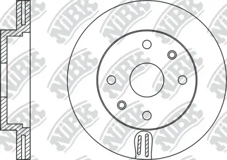 Диск тормозной передний 258мм Toyota Corolla NIBK RN1245