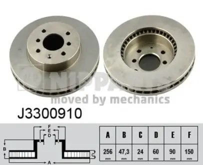 Тормозной диск NIPPARTS J3300910