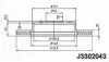 Тормозной диск NIPPARTS J3302043 (фото 1)