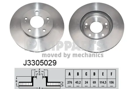 Тормозной диск NIPPARTS J3305029