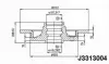 Тормозной диск NIPPARTS J3313004 (фото 1)