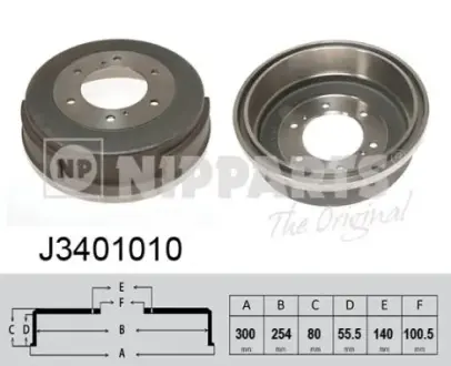 Тормозной барабан NIPPARTS J3401010