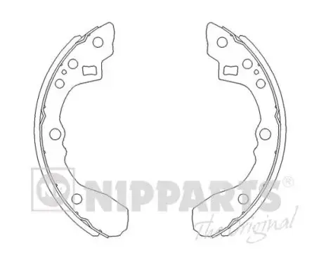 Комплект тормозных колодок NIPPARTS J3500308 (фото 1)