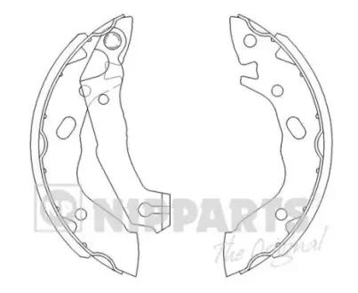 Комплект тормозных колодок NIPPARTS J3500503