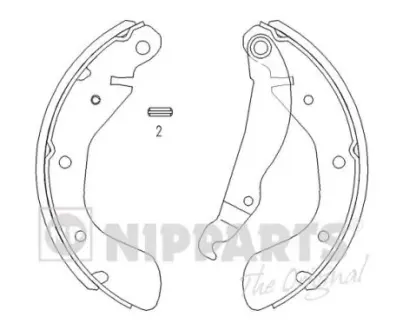 Гальмівні колодки NIPPARTS J3500900