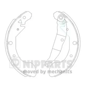 Комплект тормозных колодок NIPPARTS J3500908