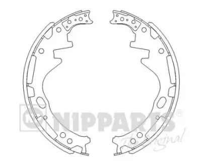 Комплект тормозных колодок NIPPARTS J3501036