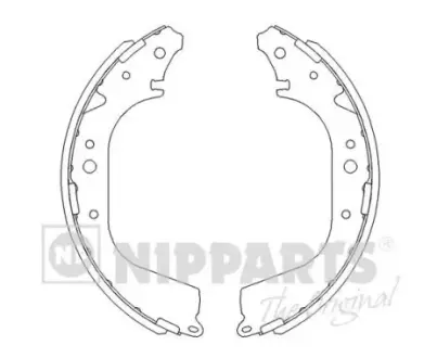 Комплект тормозных колодок NIPPARTS J3501040