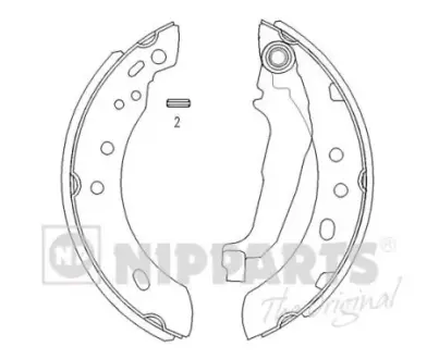 Комплект тормозных колодок NIPPARTS J3501043