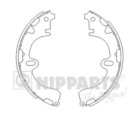 Комплект тормозных колодок NIPPARTS J3502001 (фото 1)