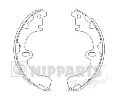 Комплект тормозных колодок NIPPARTS J3502001