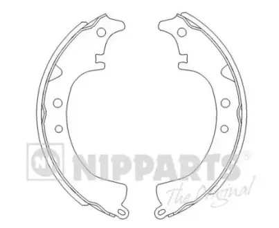 Комплект тормозных колодок NIPPARTS J3502008
