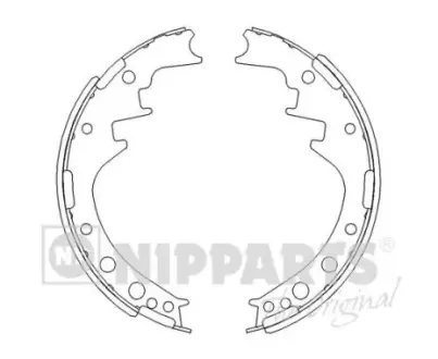 Комплект тормозных колодок NIPPARTS J3502024