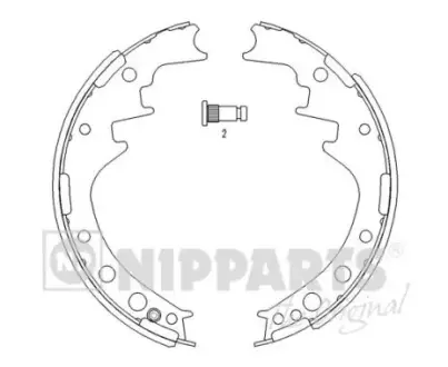 Комплект тормозных колодок NIPPARTS J3502033