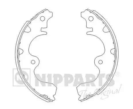 Комплект тормозных колодок NIPPARTS J3502047 (фото 1)