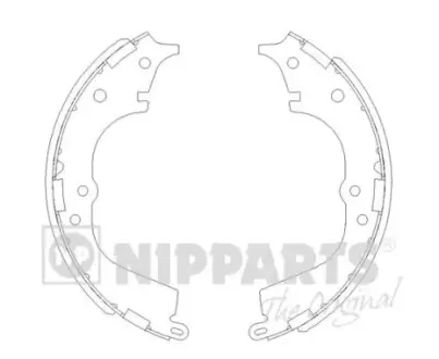 Комплект тормозных колодок NIPPARTS J3502065