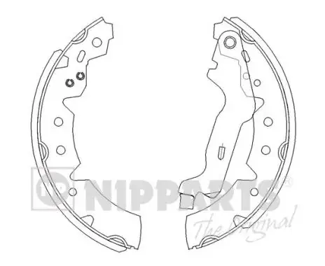 Комплект тормозных колодок NIPPARTS J3502072 (фото 1)