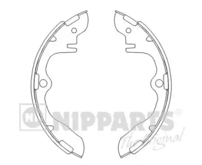 Комплект тормозных колодок NIPPARTS J3503013