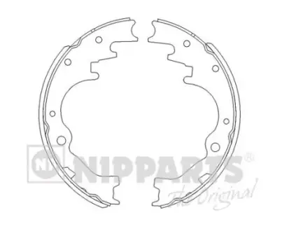 Комплект тормозных колодок NIPPARTS J3503033