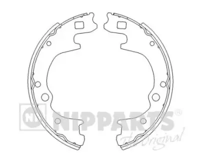 Комплект тормозных колодок NIPPARTS J3503034