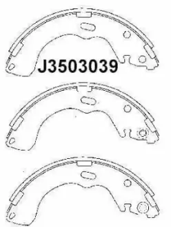 Комплект тормозных колодок NIPPARTS J3503039