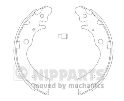Комплект тормозных колодок NIPPARTS J3504020