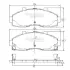 Комплект тормозных колодок, дисковый тормоз NIPPARTS J3600313 (фото 1)