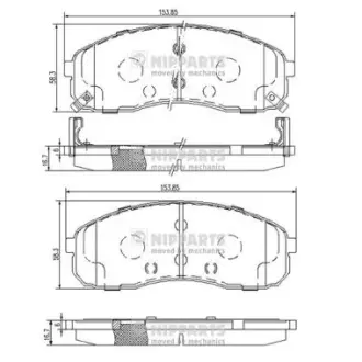 Комплект тормозных колодок, дисковый тормоз NIPPARTS J3600328