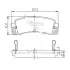 комплект тормозных колодок, дисковый тормоз NIPPARTS J3612008 - фото 1